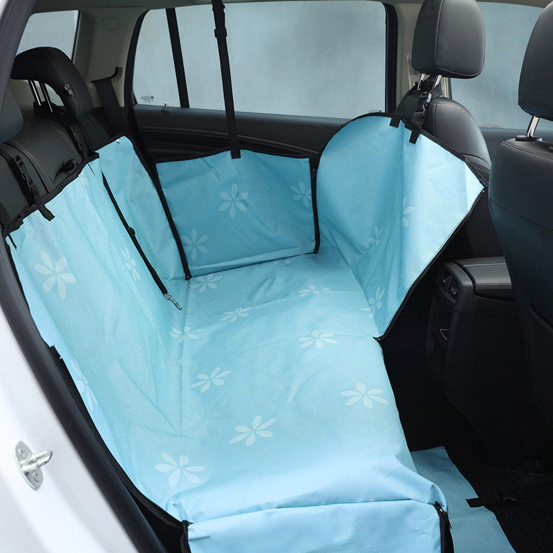 Luxury pet car seat cover by Nick's Super Store, soft and waterproof, designed to protect car seats from pet fur and dirt.