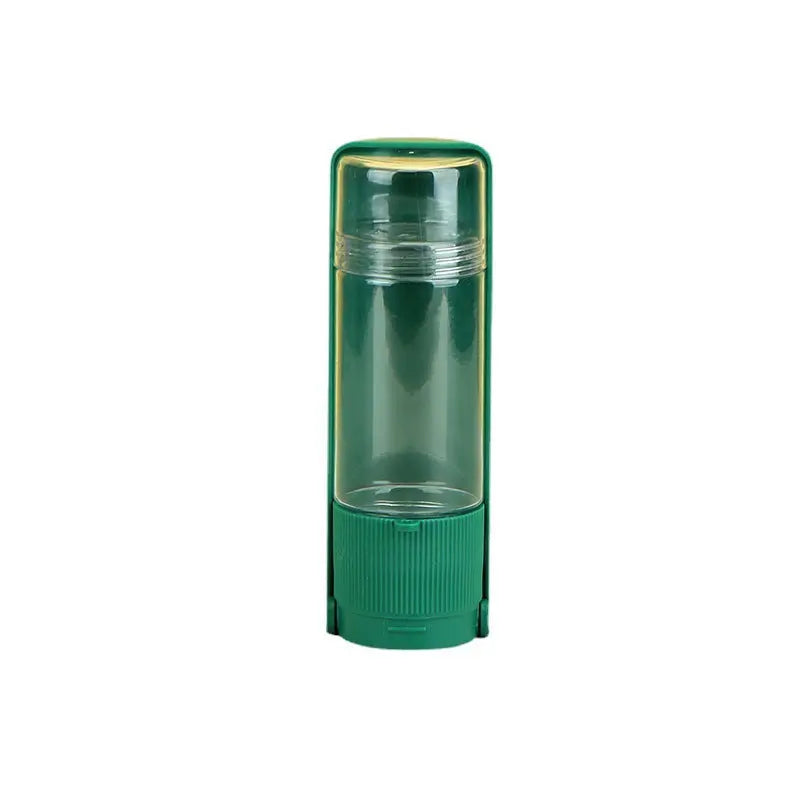 Portable dog water bottle with built-in mini camera, compact design, and easy-to-use features for pet hydration on the go.