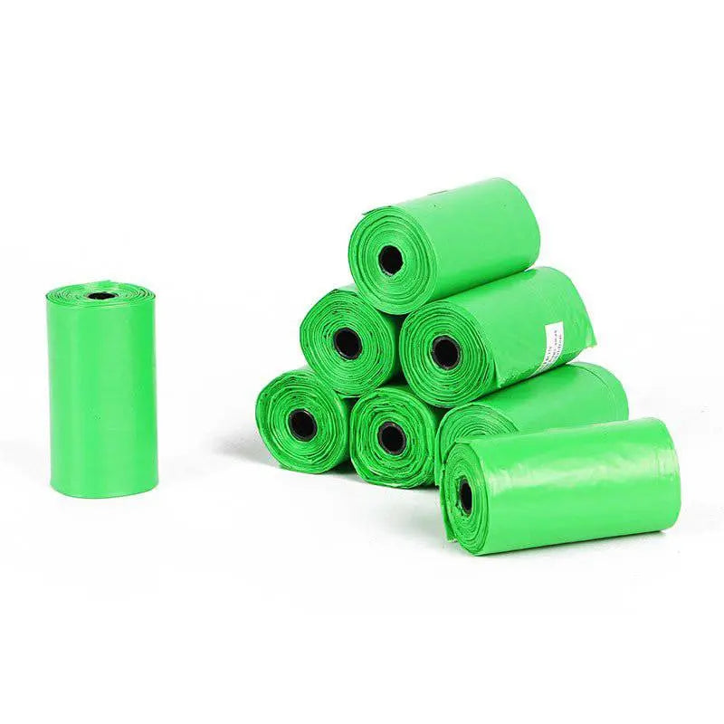 Degradable dog poop bags from Nick's Super Store, lightweight and durable waste bags for responsible dog walkers.