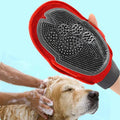Black dog grooming brush from Nick's Super Store for gentle hair removal and spa-like brushing sessions.