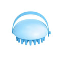 Blue silicone pet bath brush for cats and dogs, gentle massaging grooming tool for soft fur from Nick's Super Store.